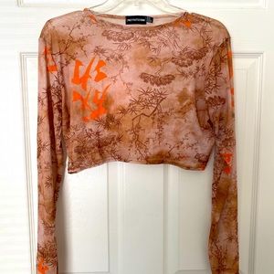 Never warn PrettyLittleThing crop top (size 12)